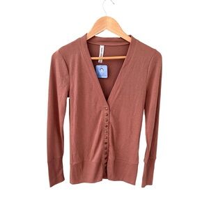 Zenana Outfitters Snap Front Cardigan Sweater NWT Size S